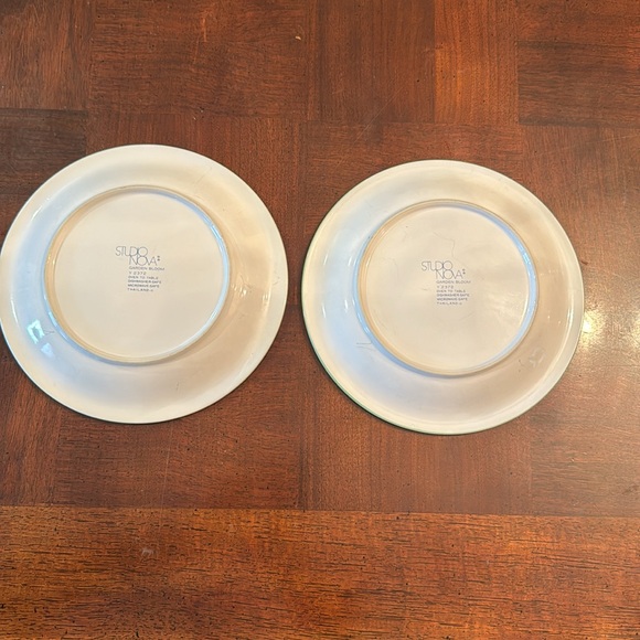 Mikasa Studio Nova Garden Bloom Set of 2 Salad Side Dessert Plates Dishes - Picture 4 of 7